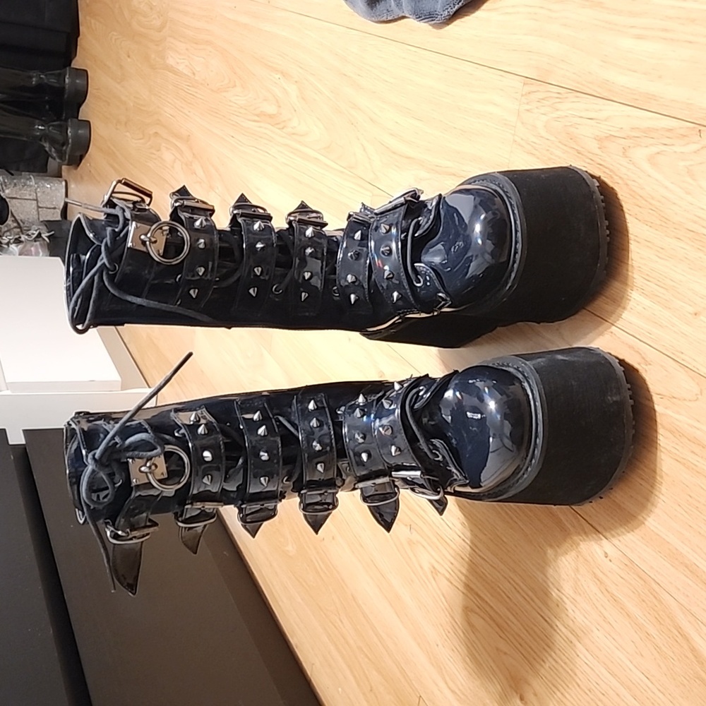 Holographic Demonia Damned boots